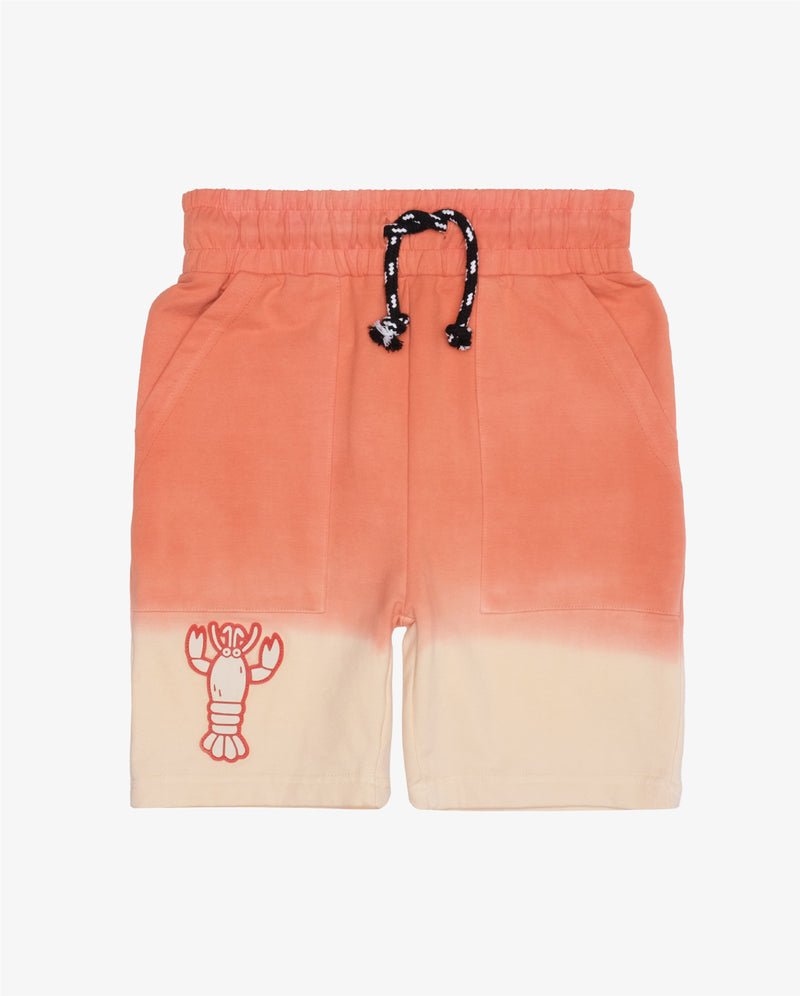 Oh Snap Orange Dip-Dye Shorts - Orange